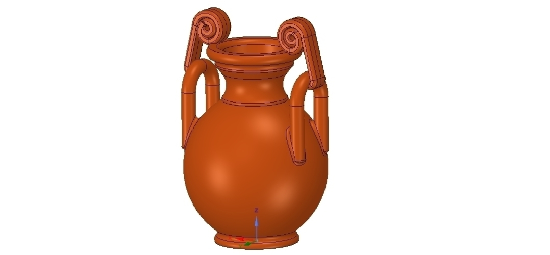 Greek vase amphora cup vessel for 3d-print or cnc 3D Print 255109