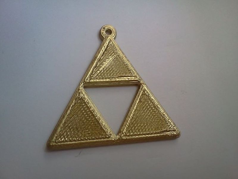 Zelda Triforce keyring