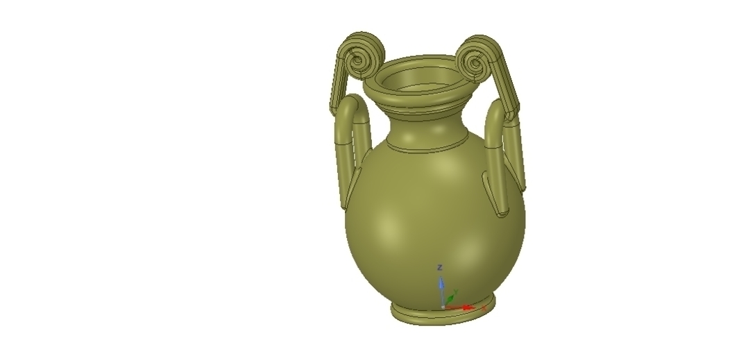 Greek vase amphora cup vessel for 3d-print or cnc 3D Print 255110