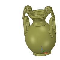 Greek vase amphora cup vessel for 3d-print or cnc - Thumbnail 7