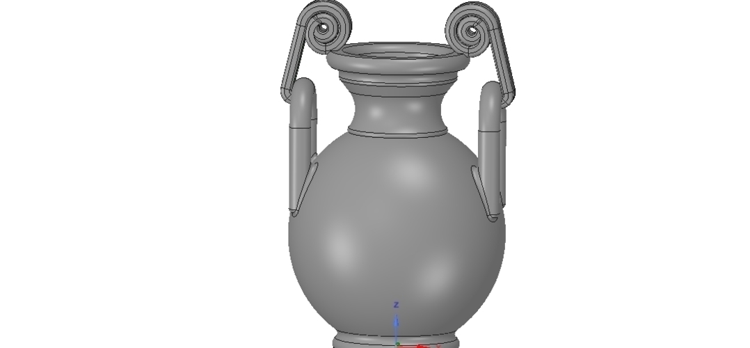 Greek vase amphora cup vessel for 3d-print or cnc 3D Print 255111