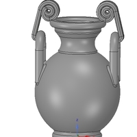 Greek vase amphora cup vessel for 3d-print or cnc - Thumbnail 8