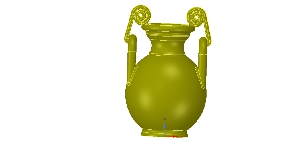 Greek vase amphora cup vessel for 3d-print or cnc 3D Print 255114