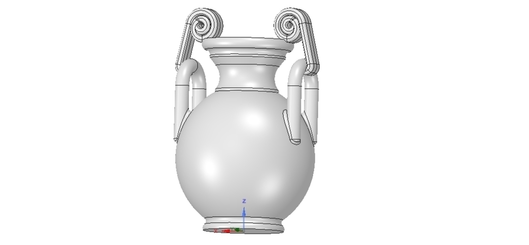 Greek vase amphora cup vessel for 3d-print or cnc 3D Print 255118