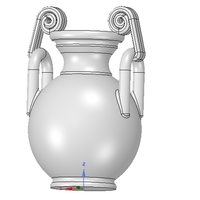 Greek vase amphora cup vessel for 3d-print or cnc - Thumbnail 15