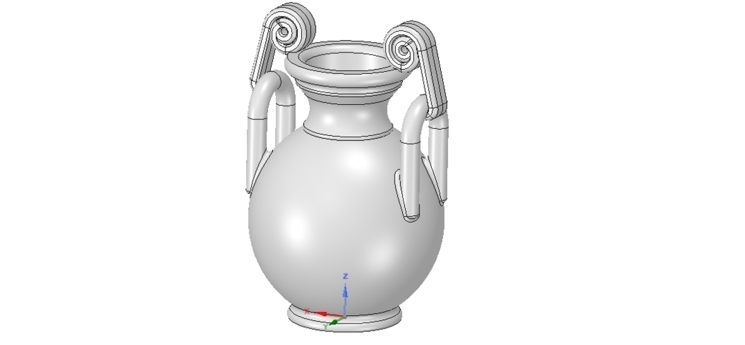 Greek vase amphora cup vessel for 3d-print or cnc 3D Print 255119