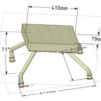 LEGRESTS AND FOOTRESTS hospital medical home for 3d - Thumbnail 12
