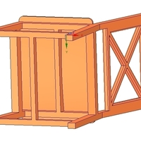 solid wood chair with 12 mm bent plywood seat - Thumbnail 3
