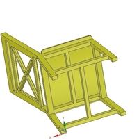 solid wood chair with 12 mm bent plywood seat - Thumbnail 10