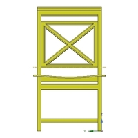 solid wood chair with 12 mm bent plywood seat - Thumbnail 11