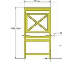 solid wood chair with 12 mm bent plywood seat - Thumbnail 15