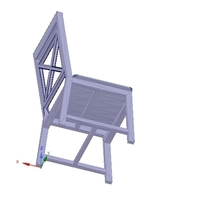 solid wood chair with 12 mm bent plywood seat - Thumbnail 18