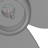 propeller screw for toys 3d-print and cnc - Thumbnail 4