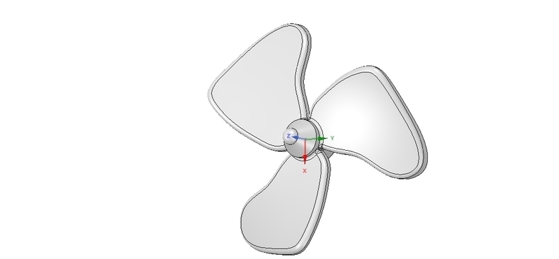 propeller screw for toys 3d-print and cnc