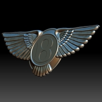 Small Bentley logo  3D Printing 255288