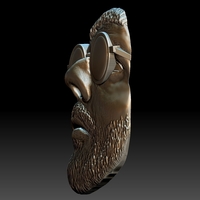 Leon killer portrait bas-relief stl - Thumbnail 6