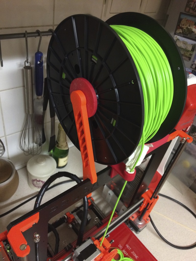 Spool Hole Reduction for Prusa i3 Original Spool Holder