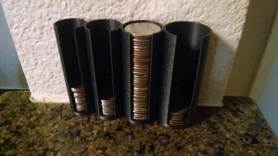 US Coin Holder 50mm/75mm high 3D Print 25537