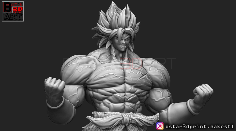 Broly version 01 from Broly movie 2019 3D Print 255429