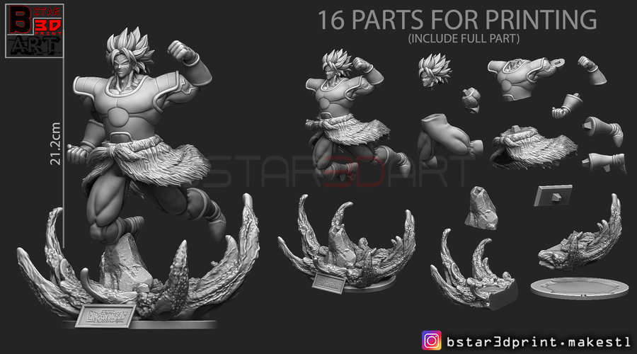 Broly version 02 from Broly movie 2019 3D Print 255444