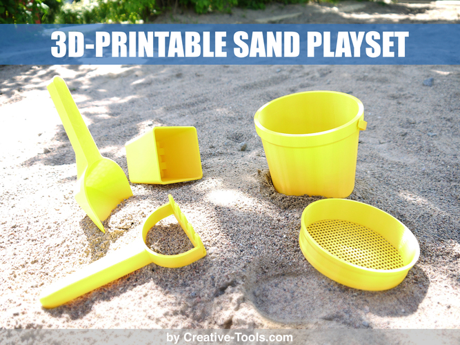 3D-printable sand play set 3D Print 25545