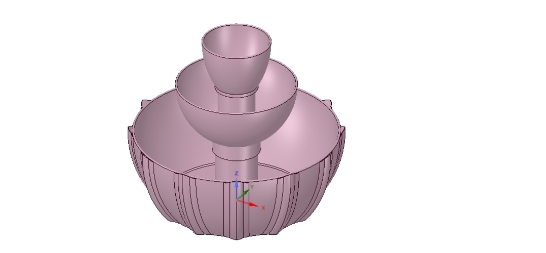 3 tier Flower pot Vase container tower decor 3D print and cnc 3D Print 255509