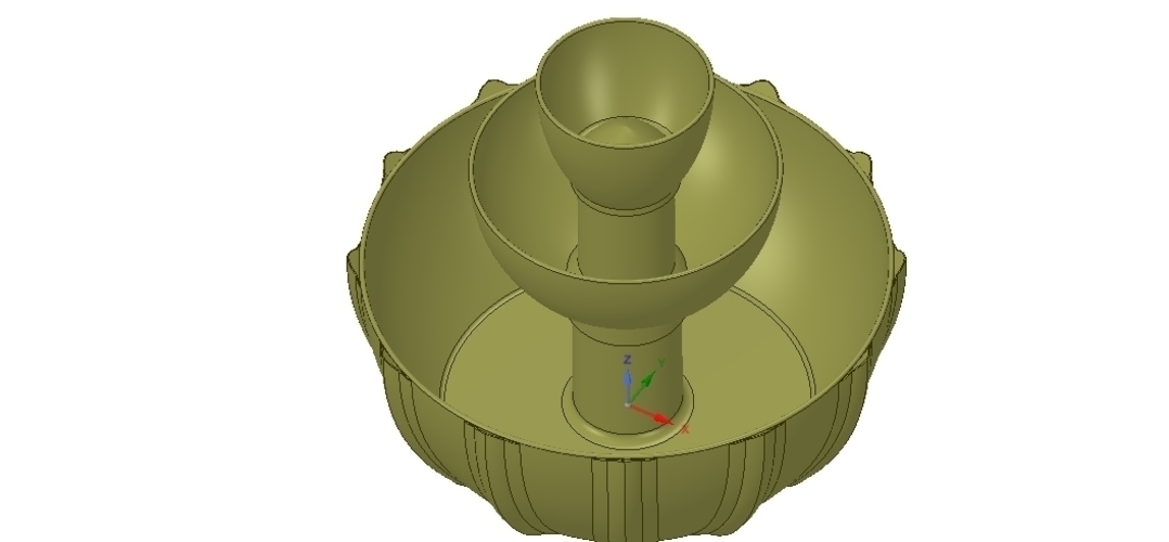 3 tier Flower pot Vase container tower decor 3D print and cnc 3D Print 255514