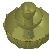 3 tier Flower pot Vase container tower decor 3D print and cnc - Thumbnail 6