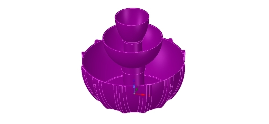 3 tier Flower pot Vase container tower decor 3D print and cnc 3D Print 255515