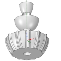 3 tier Flower pot Vase container tower decor 3D print and cnc - Thumbnail 9