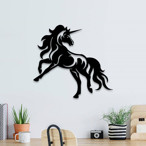 Unicorn horse wall decoration
