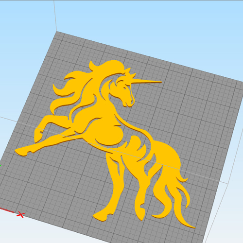 Unicorn horse wall decoration  3D Print 255597