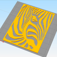 ZEBRA PORTRAIT WALL ART - Thumbnail 1