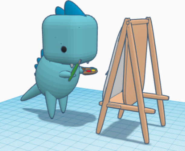 dinosaur: paints dinosaur 3D Print 255630