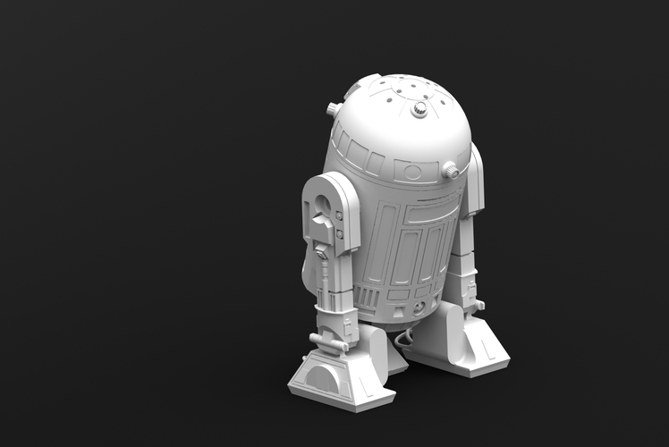 R2D2 Salt and Pepper Shaker 3D Print 25565