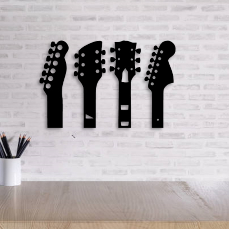GUITAR NECK WALL DECORATION  SET OF 5 MODELS 