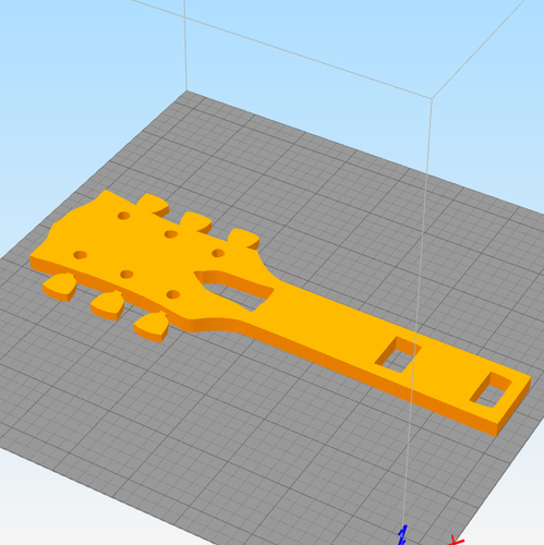 GUITAR NECK WALL DECORATION  SET OF 5 MODELS  3D Print 255692