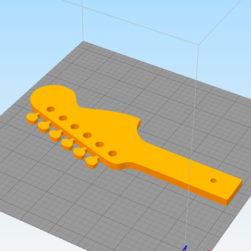GUITAR NECK WALL DECORATION  SET OF 5 MODELS  3D Print 255693