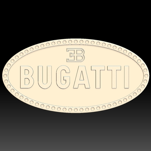 Bugatti logo 3D Print 255697