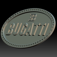 Small Bugatti logo 3D Printing 255698