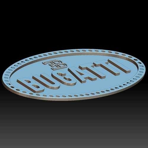 Bugatti logo 3D Print 255699