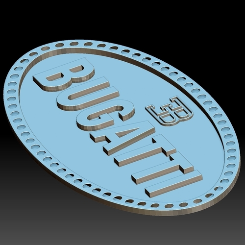 Bugatti logo 3D Print 255700