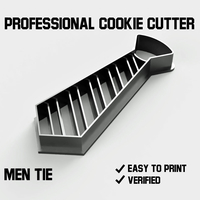 Small Men tie cookie cutter 3D Printing 255737