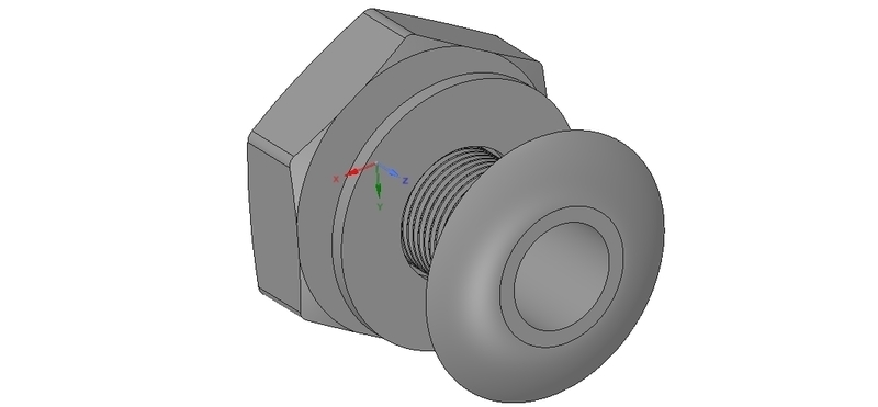 Marine Boat Thru Hull Fitting Connector neck12 3d-print