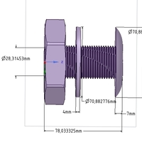 Marine Boat Thru Hull Fitting Connector neck12 3d-print - Thumbnail 15