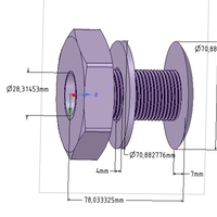 Marine Boat Thru Hull Fitting Connector neck12 3d-print - Thumbnail 16