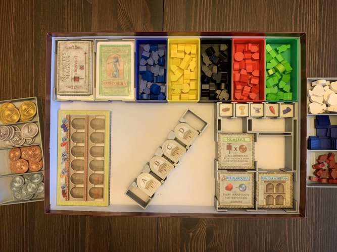 Really Neat modern Art Card Game Organizer Holds Gampieces Neatly, Similar  to Dominion, Concordia, Ra, Pizarro & Co, Cyclades, Container 