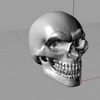 Small Evil Skull 3D Printing 25585
