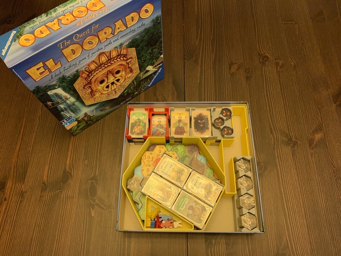 Quest for El Dorado Board Game Organizer