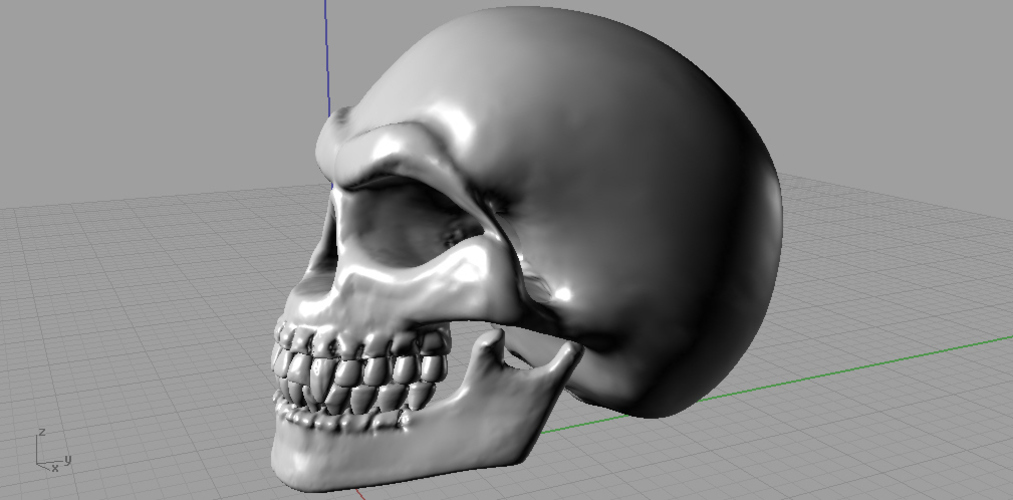 Evil Skull 3D Print 25587